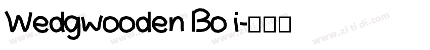 Wedgwooden Bo i字体转换